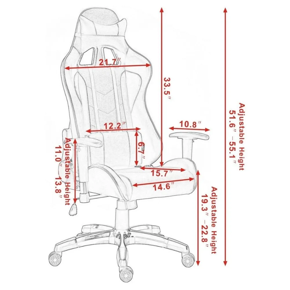Fashion Office Gaming Chair Racing Chair For Gamer Pc Gaming Chair ...