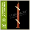 SS 304 model steel modular staircase railing red wood