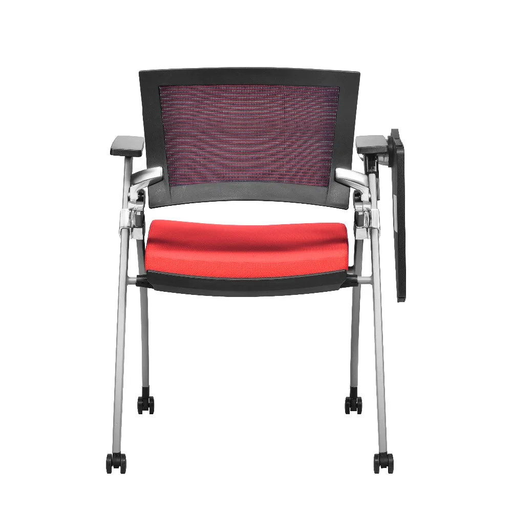 
mesh back office meeting chairs with writing board 