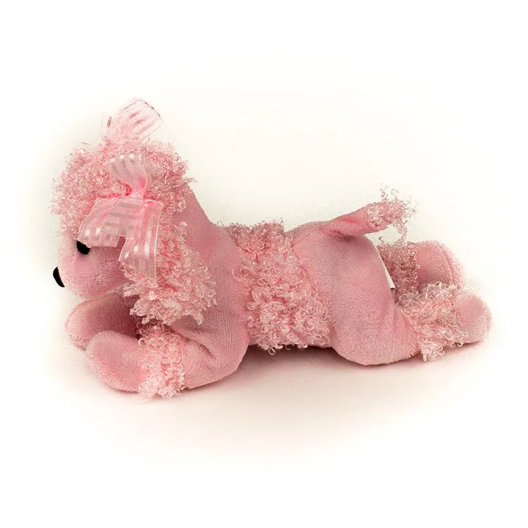pink stuffed animal dog