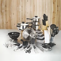 

80-Piece 2019 Home Starter Set Kitchenware Cookware Utensils Kitchen Cooking Combo Set