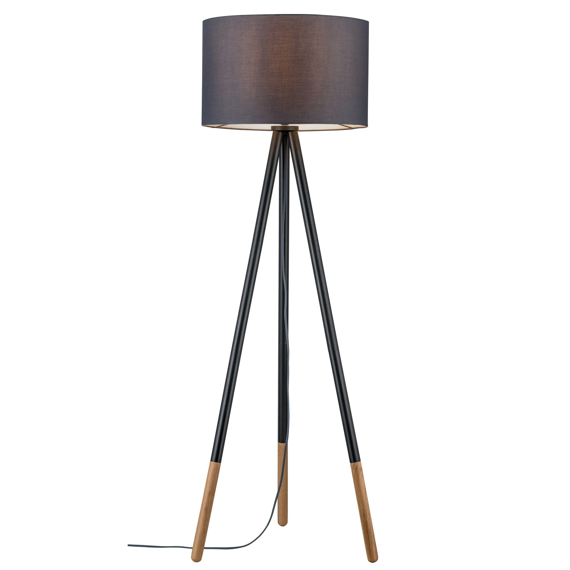 wooden tripod floor lamp