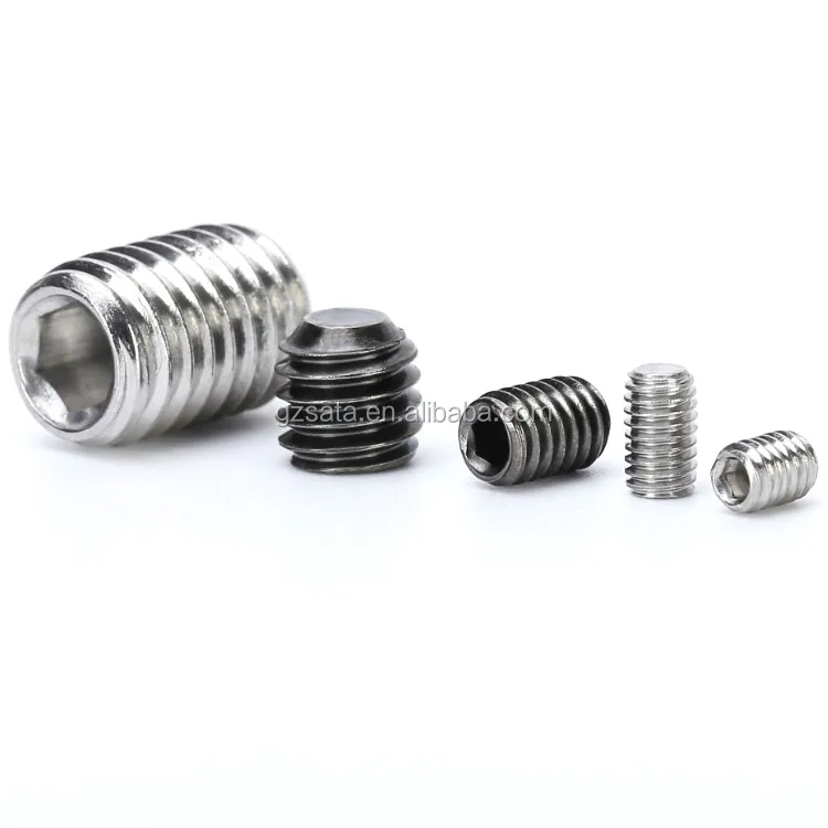 
Hex Socket Allen Drive Grub Screws & Headless Screws & Set Screws with Flat Point 