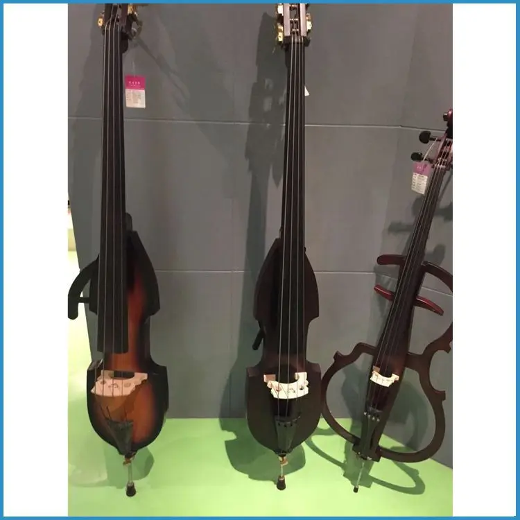 3/4 Electric Double Bass With Bow And Free Bag,Wood Contrabass For Sale