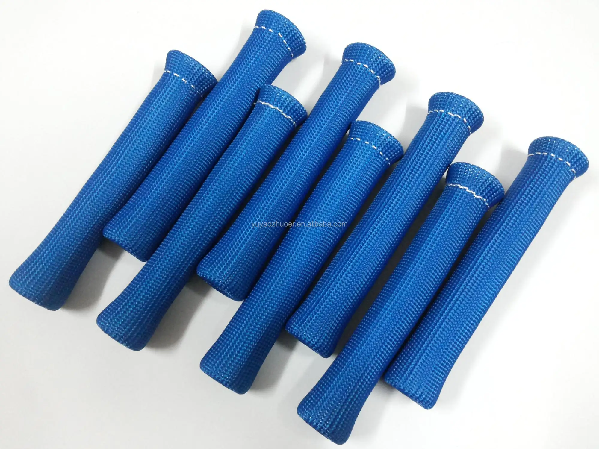 For Ford 8Pcs High Temp Spark Plug Wire Boot Heat Shield Blanket Header N/A Blue 