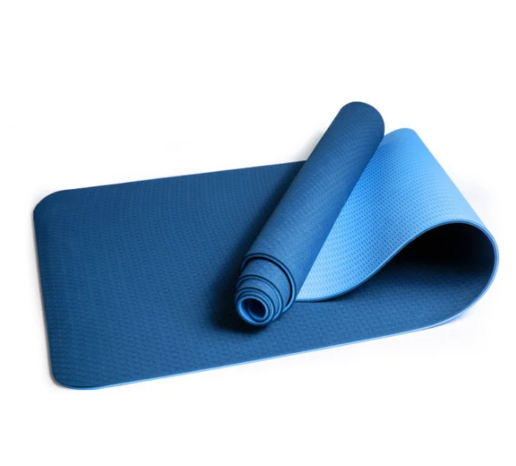 

prices online double layer tpe yoga mat china factory produce non-slip and waterproof yoga exercise mat, Blue,green,yellow,red,pink,black,gray ,etc