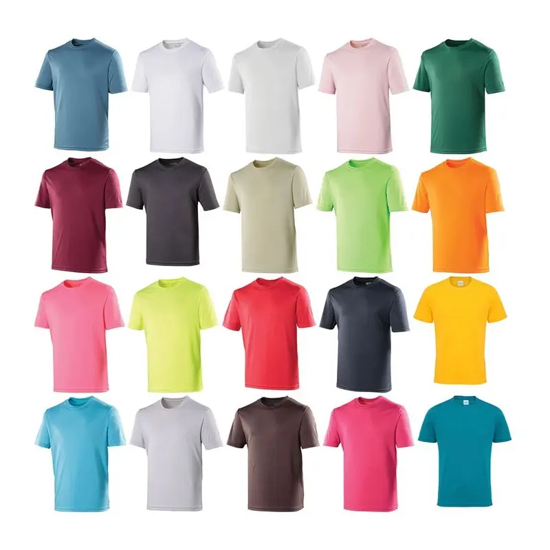 

Cheap Bulk Order 120g 100% Polyester Sport Mens Gym Plain T Shirt