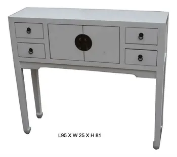 Chinese Antique White Wooden Alter Table With Drawers Buy