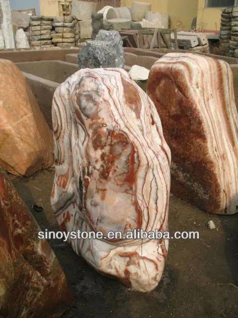 Natural stone boulders for garden decoration