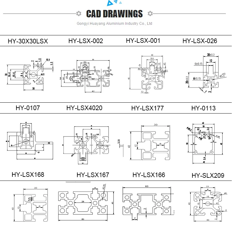 Europe Aluminium Profile 2040 2020 V Slot 40x40 4060 8040 Aluminum