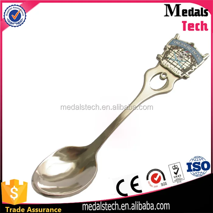 Factory direct sale eco-friendly new style  metal spoon with custom logo