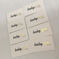 

Custom gold foil hot stamping thick swing hang tag