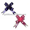 Pull Ribbon with Gold Lines/ PP Plain Solid Ribbon Butterfly Pull Bow for Packing Gift and Wrapping Present
