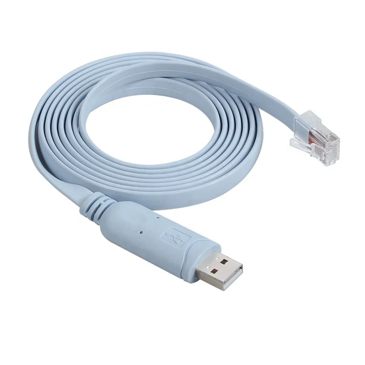 

6Ft RS232 FTDI Chip USB to RJ45 usb console cable for routers windows Mac, Aqua, custom-made