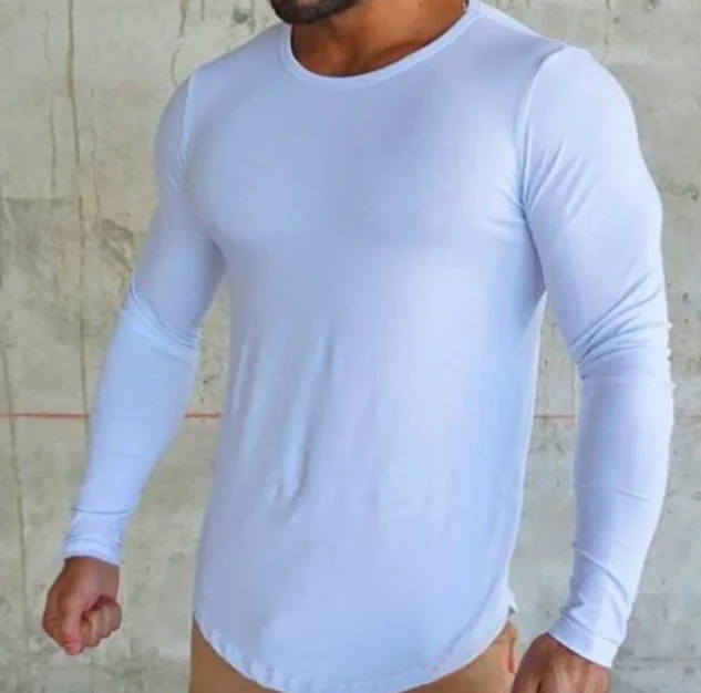 

Oem service China factory blank fitness sport men t-shirt long sleeve t shirt