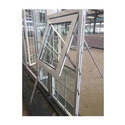 Aluminum aluminium windows black powder coating double glazed doors and window