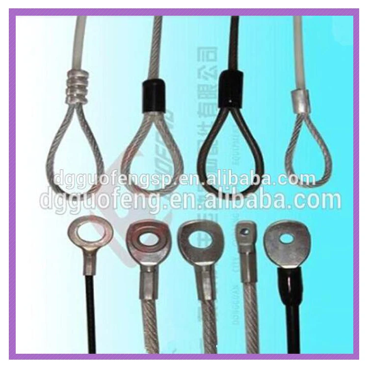 High Quality Steel Wire Rope Soft Lifting Sling With Swag Eyes,Crimp
