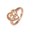 11510 Newest Rose Gold Light Weight Gold Ring Design For Girl, fashion newest design women jewelry