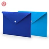 button design a4 felt documents carry bag in blue color