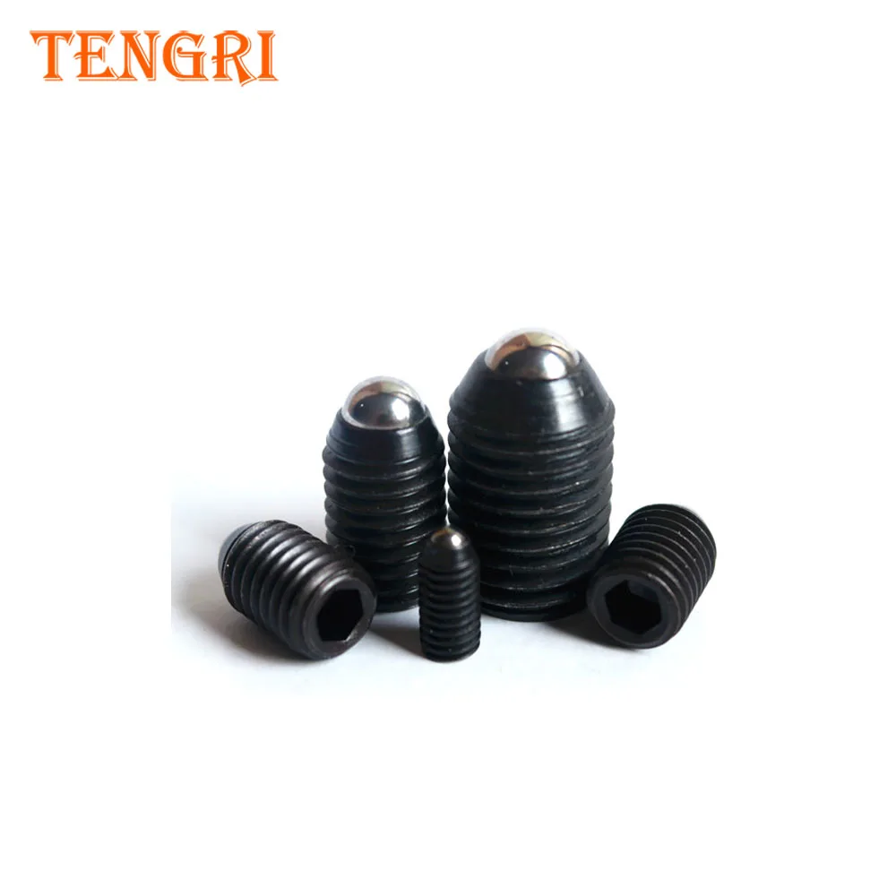 
M3 M5 M6 carbon steel black finish Spring Plungers Swivel Ball Bearing Point Set Screw 