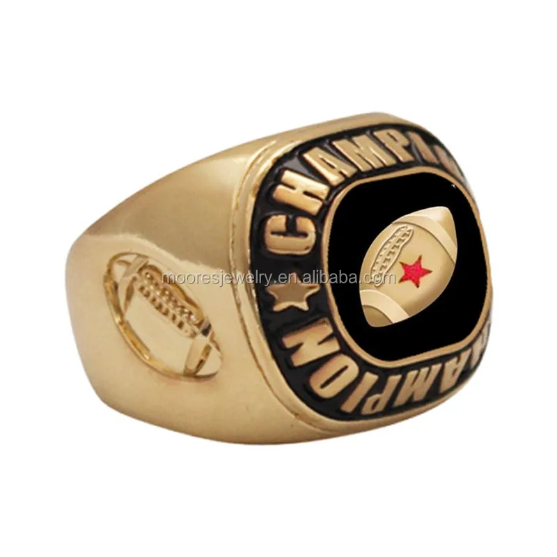 Youth Football Champion Rings Men 316l Stainless Steel America Football