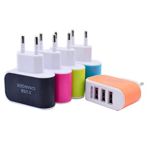 3 USB Port Wall Charger Phones PCs