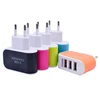 3 USB Port Wall Charger Charging Adapter For Phones PC iPhone Samsung LG Phones with Opp Bag