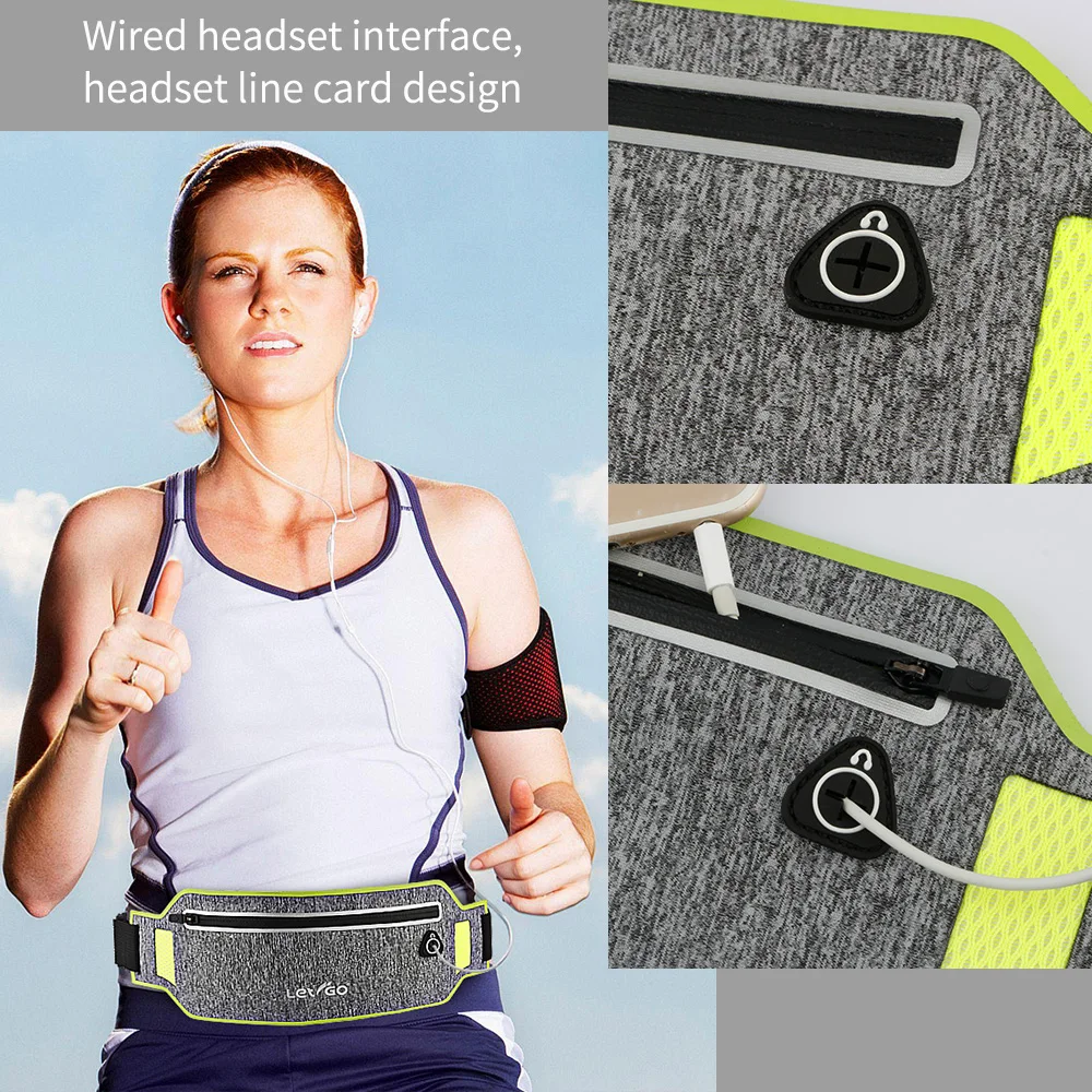 Running Belt Waist Band Belt Bag Fanny Pack Water Resistant Hip Pack