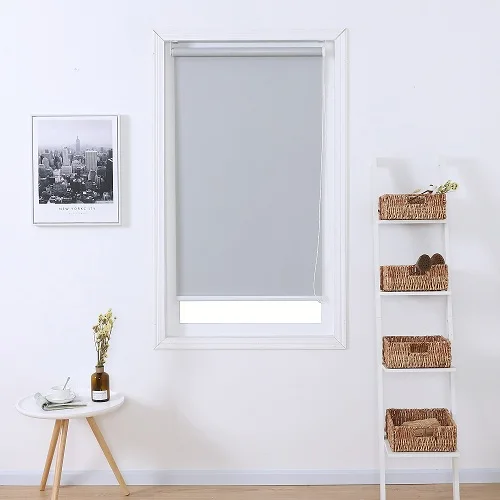 

HAOYAN Sunscreen PVC and Polyester 5% Openness Roller Blinds Waterproof Customized Ready Made Finished Blinds, Grey,white and beige