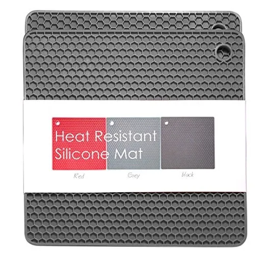 Heat Resistant Silicone Mat Pot Holder Nonstick Cooker Protection Heat