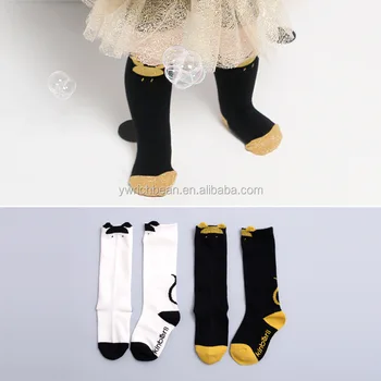 gold baby socks