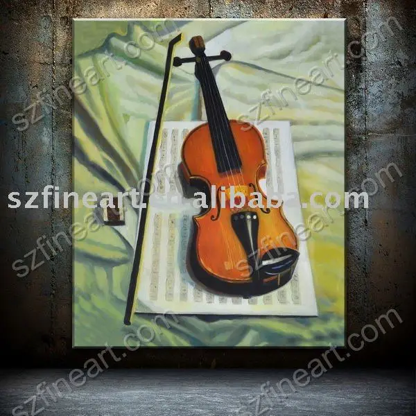 手塗りでバイオリン楽器の絵熟練したアーティストのキャンバス Buy 楽器の絵 バイオリンの油絵 まだライブのバイオリン Product On Alibaba Com
