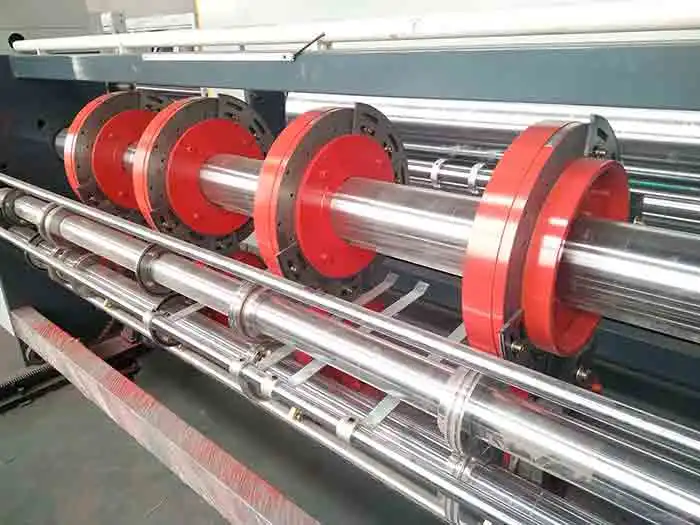 Full automatic 3 colour color flexo die cutting slotting and printing machine