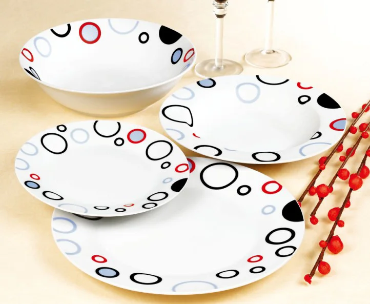 Modern Spanish Style 19pcs Reusable Simple Dining Dinnerware Set Buy Simple Dining Dinnerware