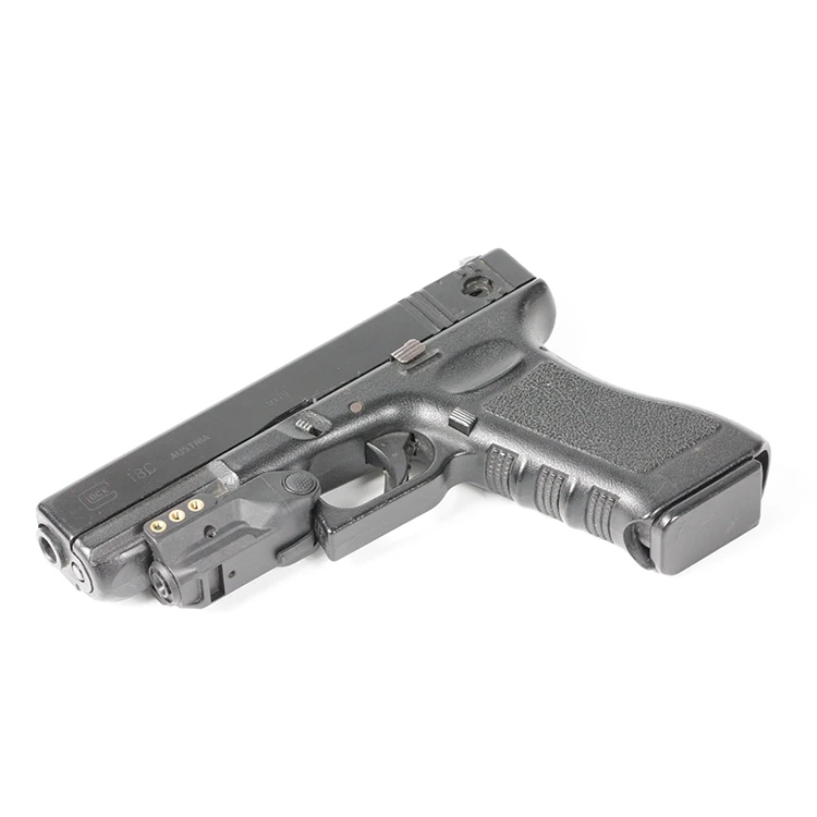 Subcompact beretta 92fs self defense weapon green laser sight