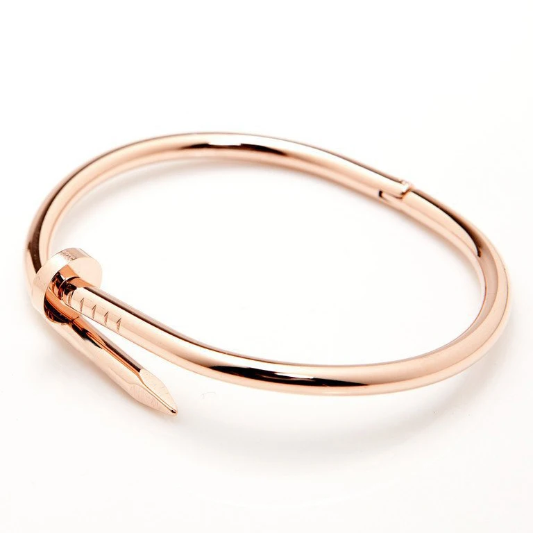 Fashion Rose Gold Stainless Steel Fashion Men Cuff Bangle