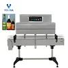 continuous bottle cap shrink film packing machine for small production