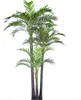 LXY072503 three trunks plastic cheap artificial areca palm tree large bonsai tree