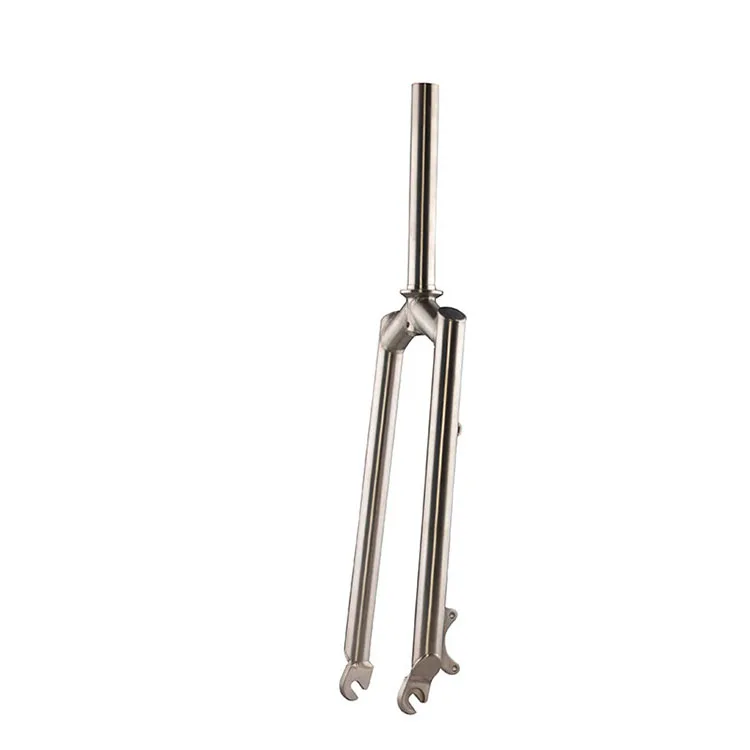 

factory price 26" 27.5" 29" Titanium Bike fork For Road Bike MTB bike parts, Silver