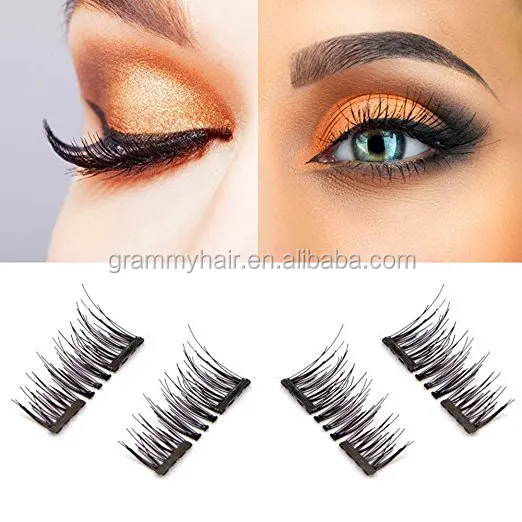 

MagneticFalse EyelashUltra Thin 3D Fiber Reusable Best Fake Lashes Extension for Natural, Perfect for Deep Set Eyes & Round Eyes