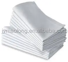 
Washable Plain White Disposable Linen Napkins 