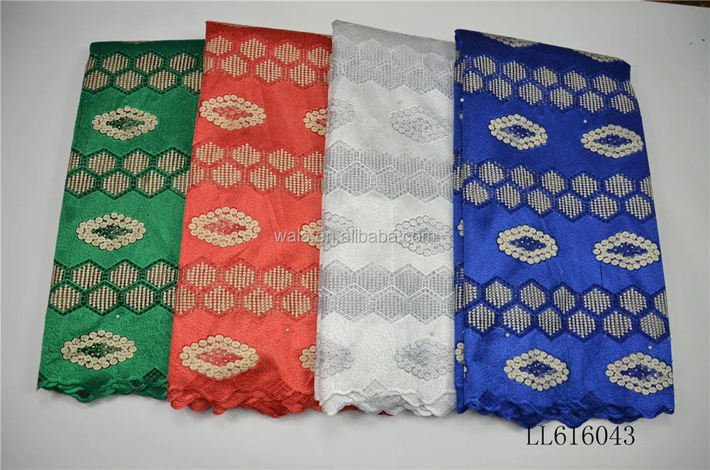 

LL616043 wholesale price embroidery french lace fabric african style with high quality, White