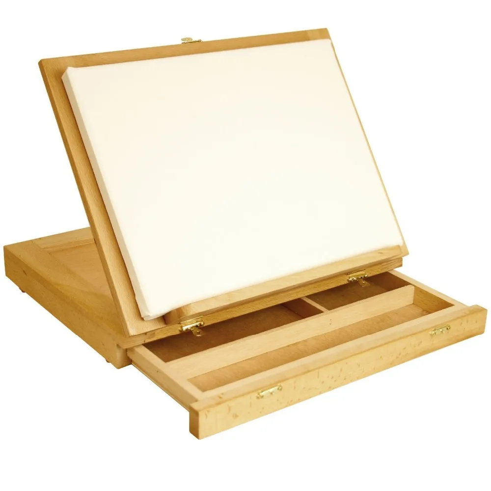 Art Supplies Painters Art Easel Wood Adjustable Desk Box Art Easel