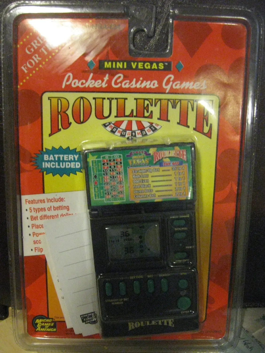 mobile handheld electronic devices roulette