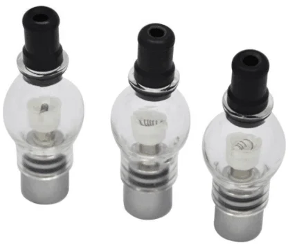 High quality Double ceramic /Cotton/ Quartz Coils Prex Glass Globe M6 Atomizer.