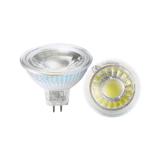 ETL CE dimmable spot light gu 5.3 bulb glass mr16 12V 5w