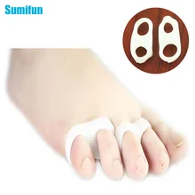 2 Pcs Silicone Gel Toe Dedo Separador de Cuidados Com Os Pés Ferramentas Chaves Suporta Guarda Joanete Hálux Valgo Pé Massager Do Pé C133