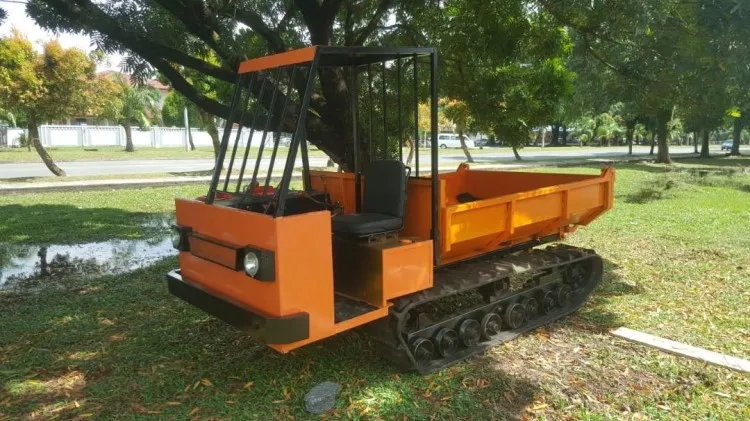 Palm Fruit crawler transporter mini dump truck dumper for Malaysia