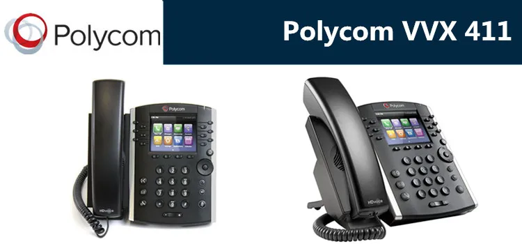 Polycom Business Phone Vvx 411 12-line Ip Phone With Color Display ...