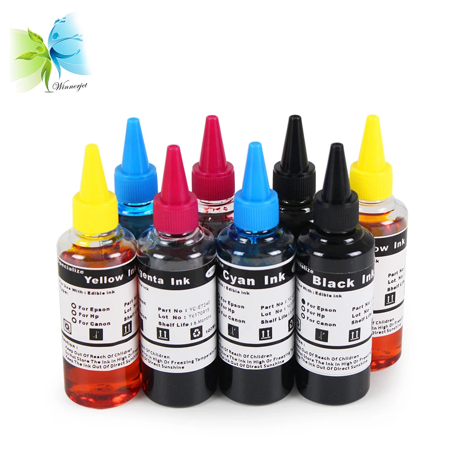 Printing Inks Edible Ink For Canon 4 Color Desktop Inkjet Printer For ...